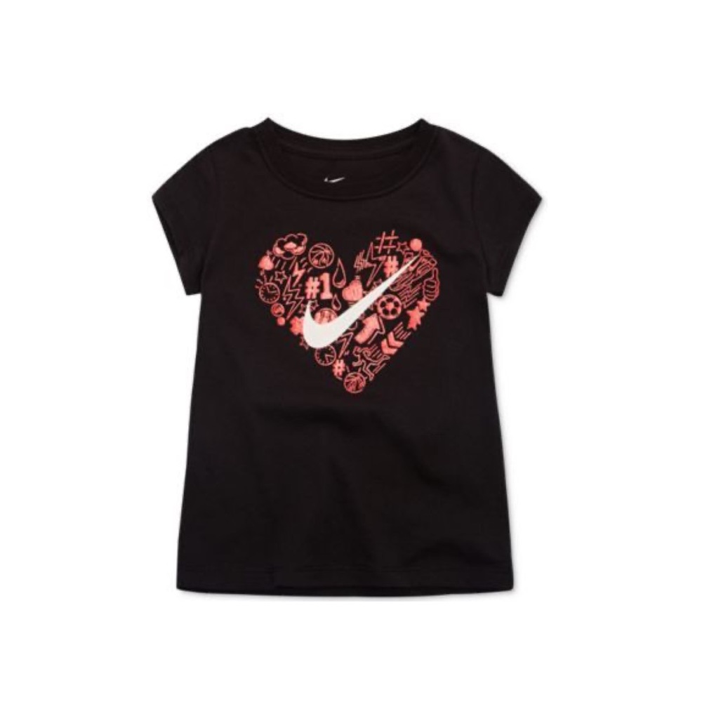 Nike Doodle Heart-Print Cotton T-Shirt